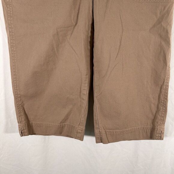 Chico's Shorts Women's 4 Tan Pockets Mid Rise Cotton Blend Button Zip - Picture 3 of 9